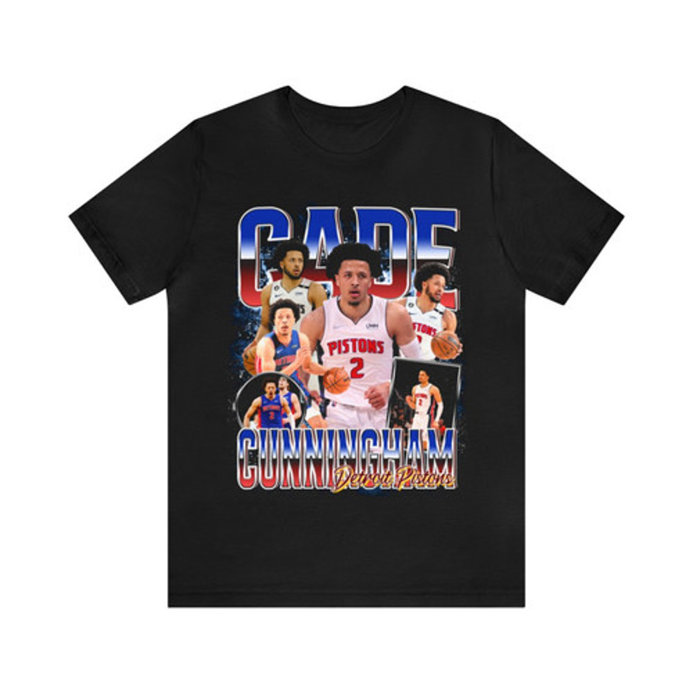 Vintage 90s Basketball Bootleg Style T-Shirt CADE CUNNIGHAM Unisex Graphic Tee.jpg