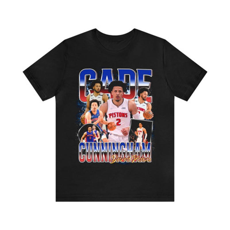 Vintage 90s Basketball Bootleg Style T-Shirt CADE CUNNIGHAM Unisex Graphic Tee.jpg