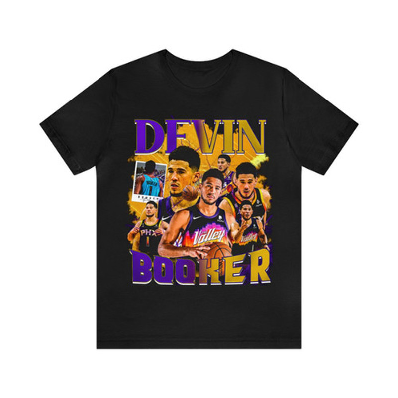 Vintage 90s Basketball Bootleg Style T-Shirt DEVIN BOOKER 90s Unisex Graphic Tee.jpg
