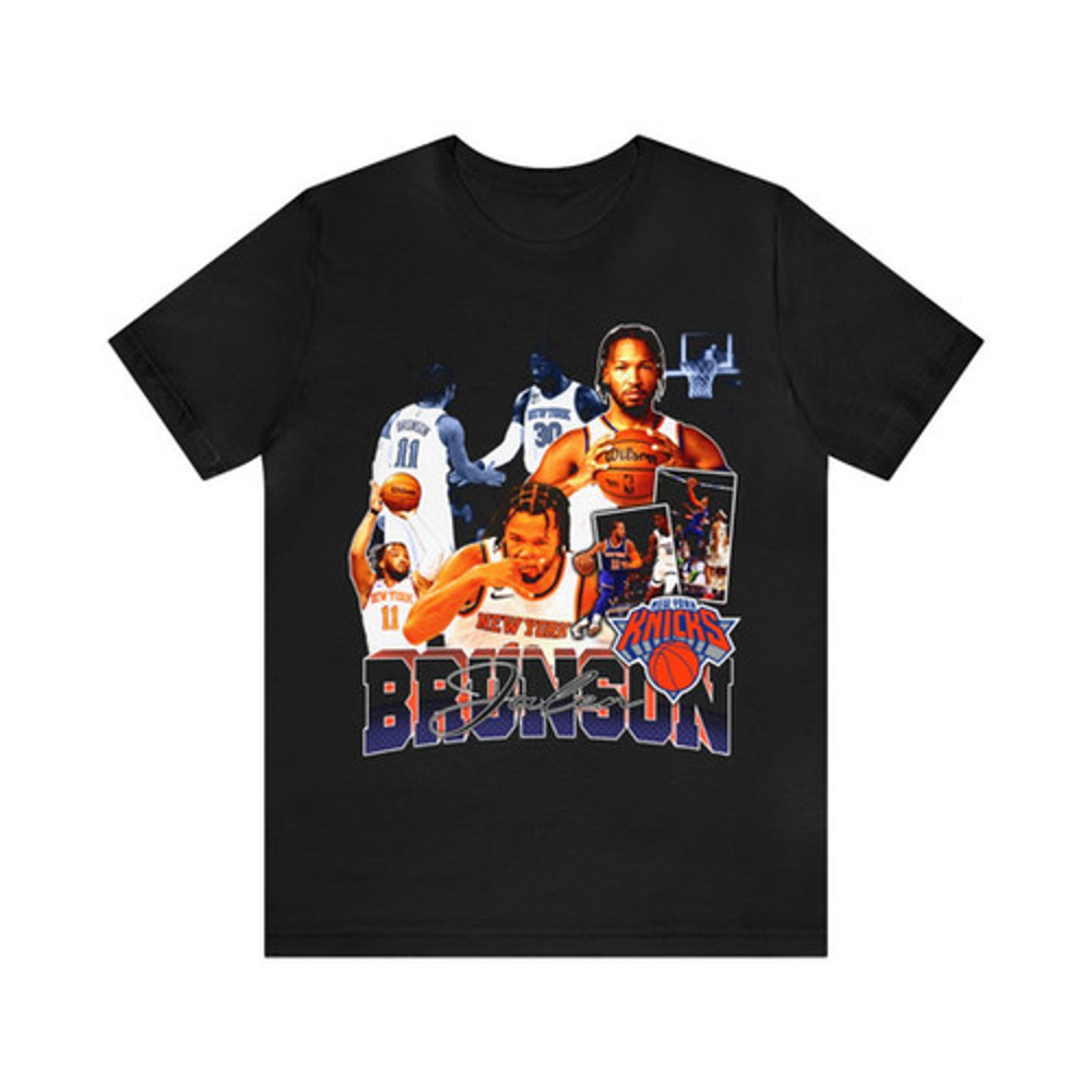 Vintage 90s Basketball Bootleg Style T-Shirt JALEN BRUNSON 2 Unisex Graphic Tee.jpg