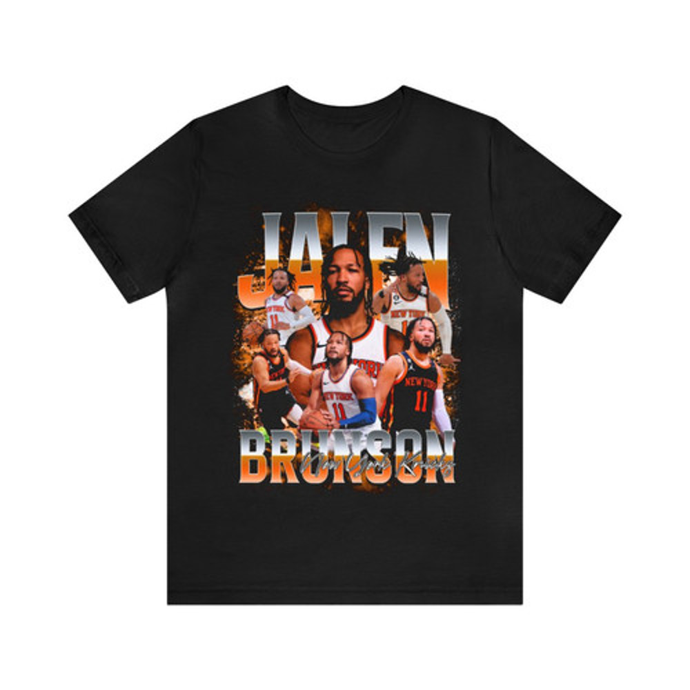 Vintage 90s Basketball Bootleg Style T-Shirt JALEN BRUNSON Unisex Graphic Tee.jpg