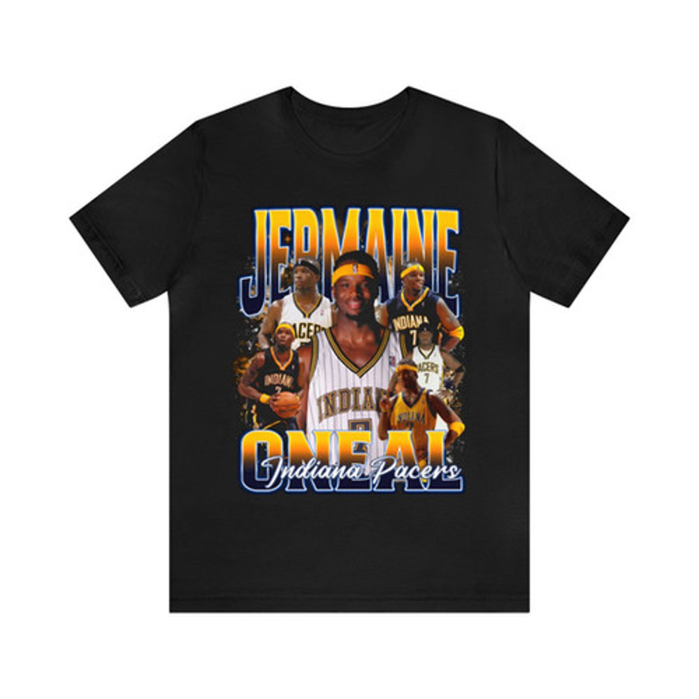 Vintage 90s Basketball Bootleg Style T-Shirt JERMAINE ONEAL Unisex Graphic Tee.jpg