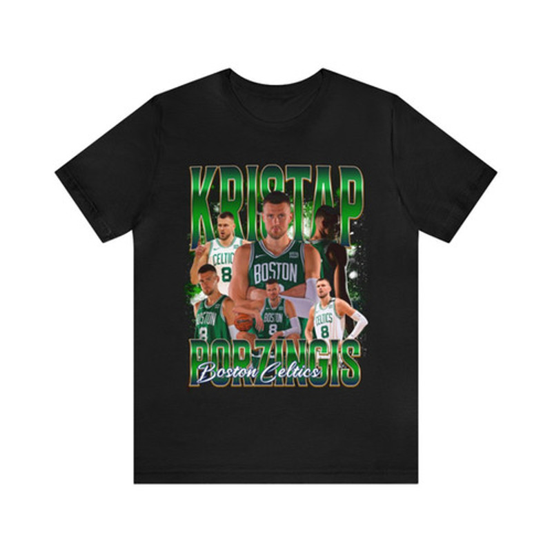 Vintage 90s Basketball Bootleg Style T-Shirt KRISTAP PORZINGIS Unisex Tee.jpg