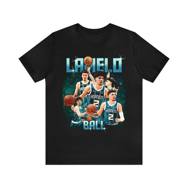 Vintage 90s Basketball Bootleg Style T-Shirt LAMELO BALL Hornet Unisex Tee.jpg