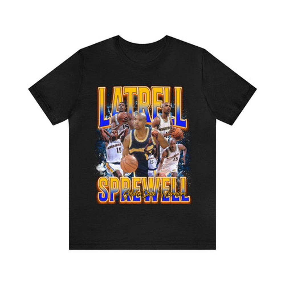 Vintage 90s Basketball Bootleg Style T-Shirt LATRELL SPREWELL Unisex Graphic Tee.jpg