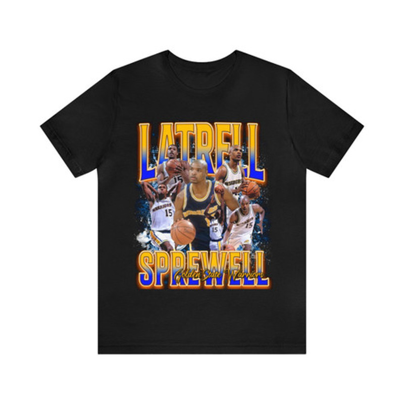 Vintage 90s Basketball Bootleg Style T-Shirt LATRELL SPREWELL Unisex Graphic Tee.jpg