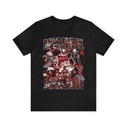 vintage 90s basketball bootleg style t-shirt michael jordan 2 unisex tee t-shirt