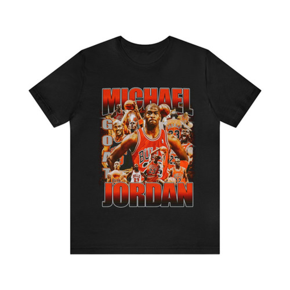 Vintage 90s Basketball Bootleg Style T-Shirt MICHAEL JORDAN 90s Style Unisex Tee.jpg