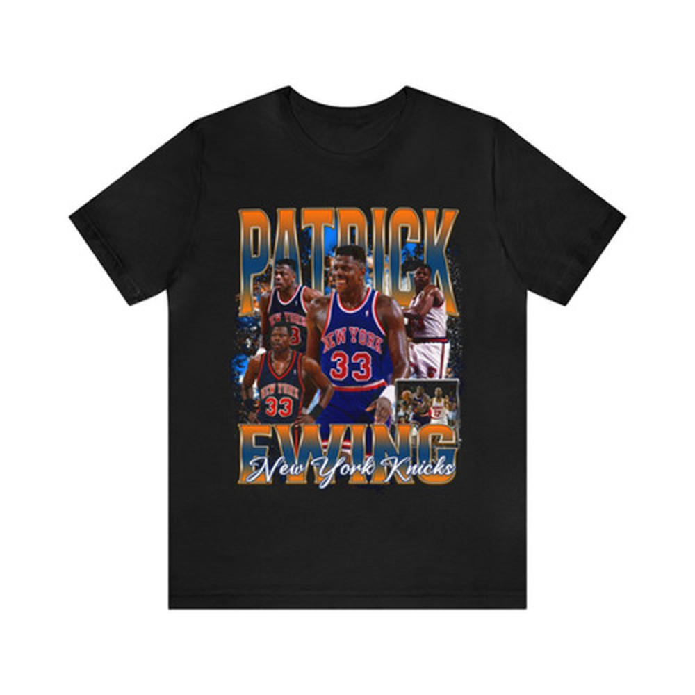Vintage 90s Basketball Bootleg Style T-Shirt PATRICK EWING Unisex Graphic Tee.jpg