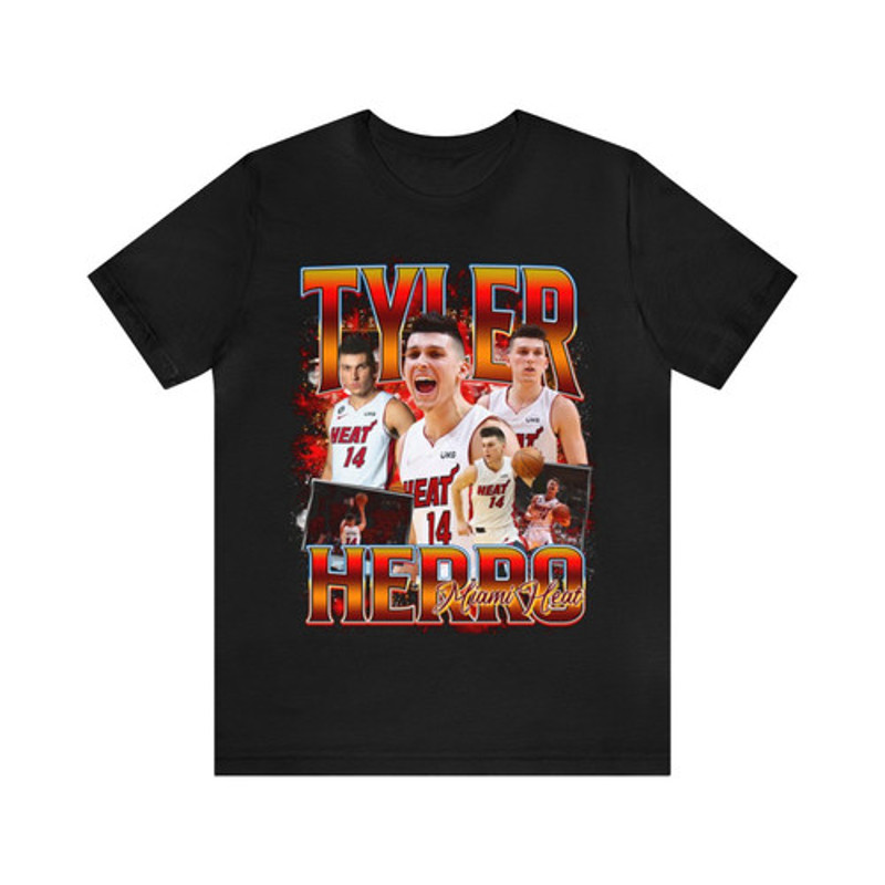 Vintage 90s Basketball Bootleg Style T-Shirt TYLER HERRO 90s Unisex Graphic Tee.jpg
