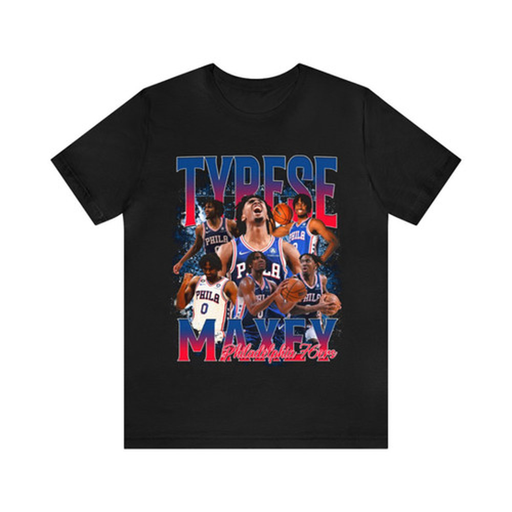 Vintage 90s Basketball Bootleg Style T-Shirt TYRESE MAXEY 90s Unisex Graphic Tee.jpg