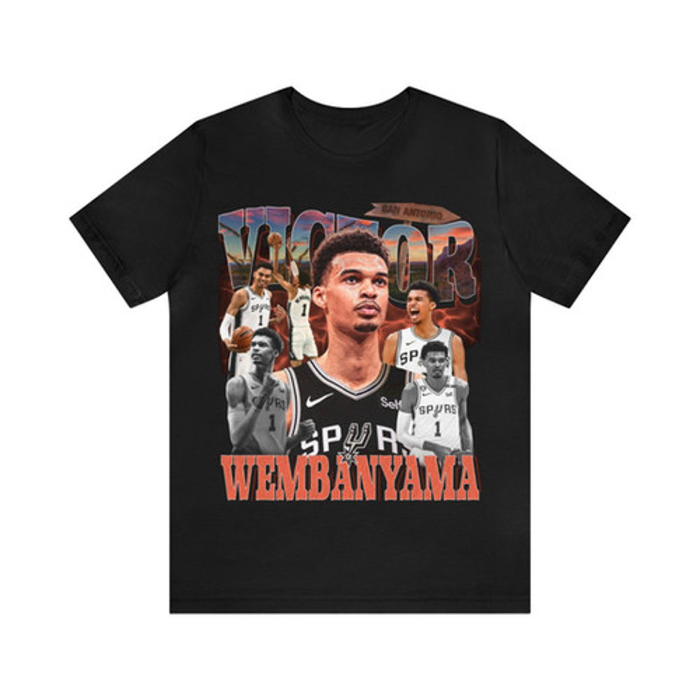 Vintage 90s Basketball Bootleg Style T-Shirt VICTOR WEMBY Unisex Graphic Tee.jpg