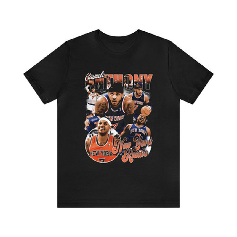 Vintage 90s Basketball Bootleg Style T-Shirt, CARMELO ANTHONY Knick Unisex Tee.jpg