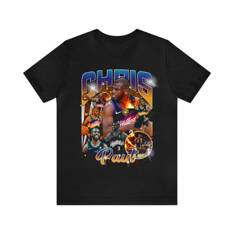 Vintage 90s Basketball Bootleg Style T-Shirt, CHRIS PAUL Sun Unisex Graphic Tee.jpg