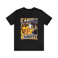 vintage 90s basketball bootleg style t-shirt, d angelo russell unisex tee t-shirt