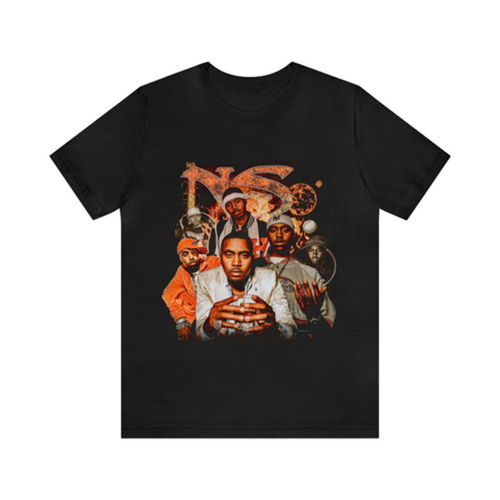 Vintage 90s Rap Bootleg Style T-Shirt NAS Vintage 90s Unisex Graphic Tee Shirt.jpg