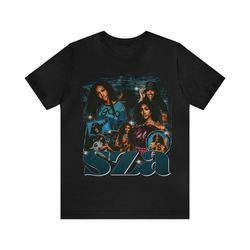 vintage 90s rap bootleg style t-shirt sza vintage 90s unisex graphic tee shirt