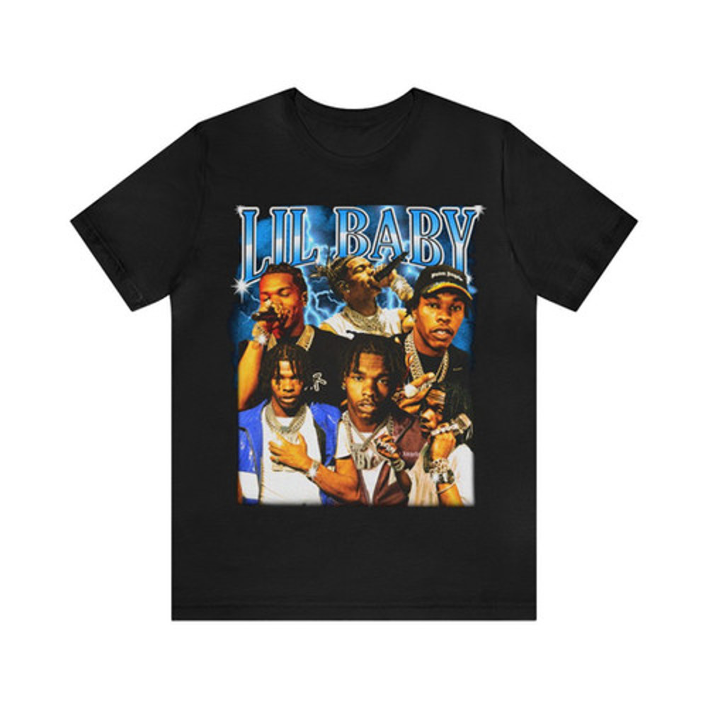Vintage 90s Rap Bootleg Style T-Shirt, LIL BABY Unisex Graphic Tee Shirt.jpg