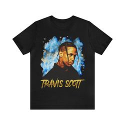 vintage 90s rap bootleg style t-shirt, travis scott unisex graphic tee shirt