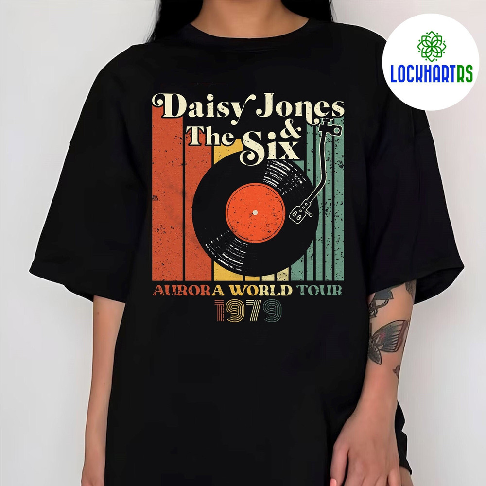 Vintage Daisy Jones the Six Shirt, Aurora World Tour 1979 Tshirt, Daisy Jones Merch.jpg