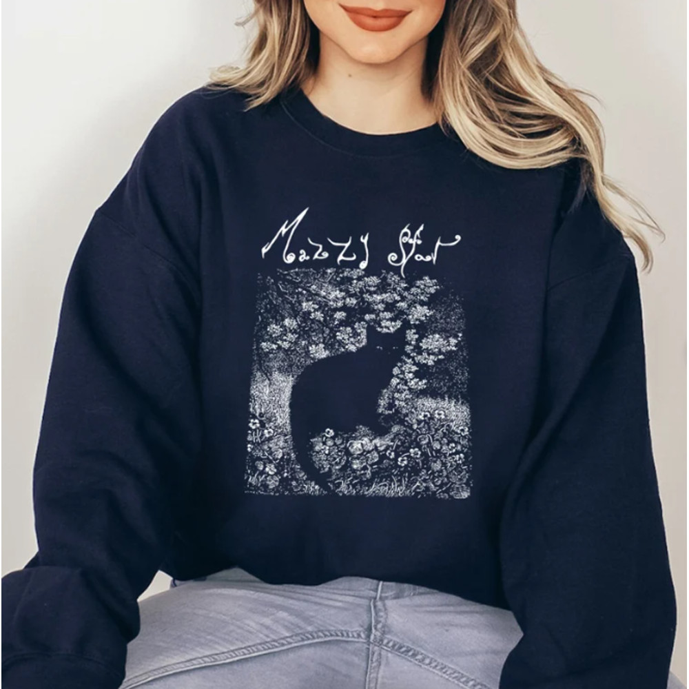 Vintage Mazzy Star Cat T-Shirt, Sweatshirt, Hoodie, 90s Alternative Rock, Hope Sandoval Tee, Gift for fan, Gift for her.png