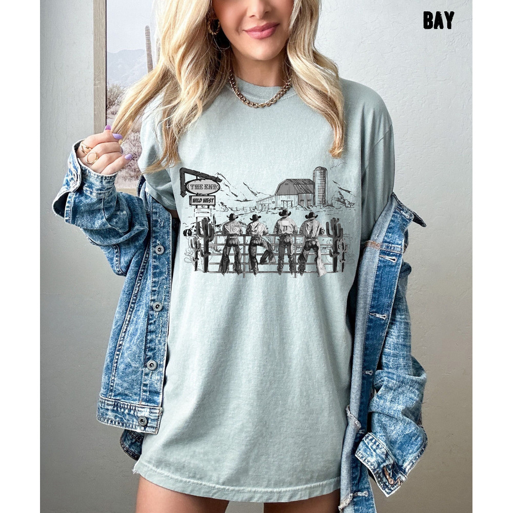 Western Cowboys Oversized Shirt, Vintage Tshirt, Cowboy Shirt 2.jpg
