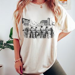 western cowboys oversized shirt, vintage tshirt, cowboy shirt
