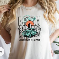 zach bryan something in the orange shirt, vintage zach bryan fan gift, country music shirt