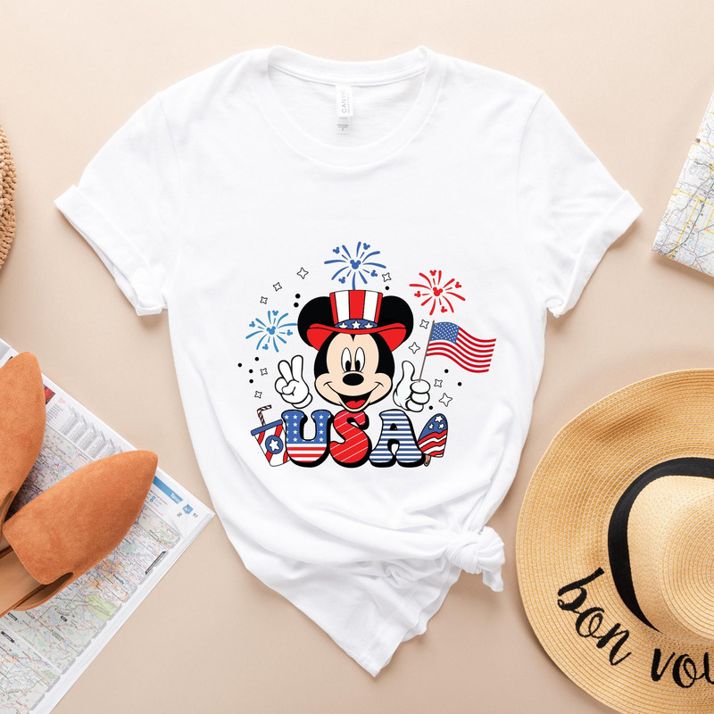 4th of July Mickey Shirt, Disney 4th Of July Shirt, Fourth of July Disney Shirts, Disney Mickey and Minnie Fourth Of July Shirt, USA Tee.jpg