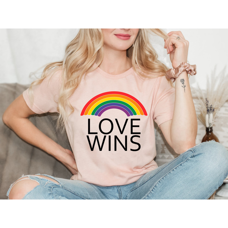 Love Wins Shirt, LGBTQIA+ Pride Shirt, Rainbow Shirt, Pride Month Shirt, Gay Rights Gift, Equality Shirt, LGBTQIA+ Supporter Shirt.jpg