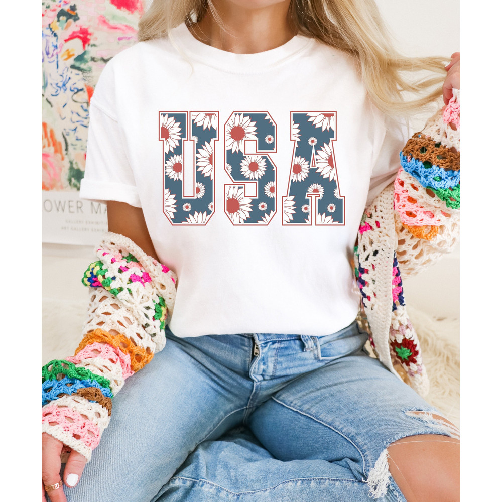Retro USA Comfort Colors Graphic Tee 4th of July Shirt American Graphic Tee Trendy USA Comfort Color Shirt America Shirt.jpg