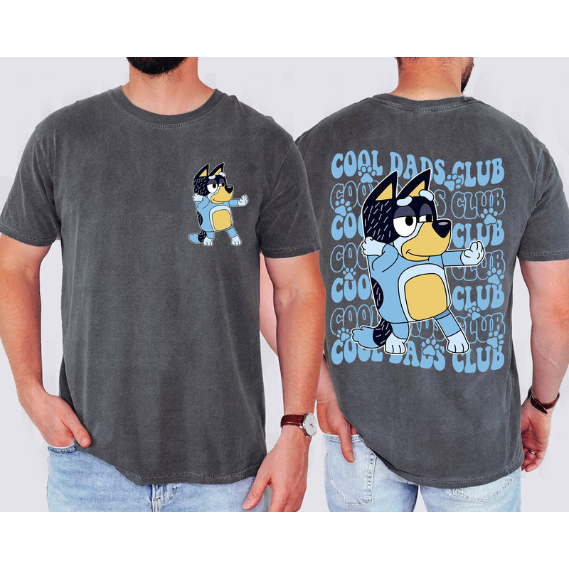 Bluey Cool Dads Club Two Sides Shirt, Bluey Family Matching Shirt, Bluey Fathers Day 2024 Shirt, Gift For Dad.jpg