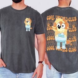 bluey cool uncles club two sides shirt, bluey family matching shirt, bluey fathers day 2024 shirt, gift for dad