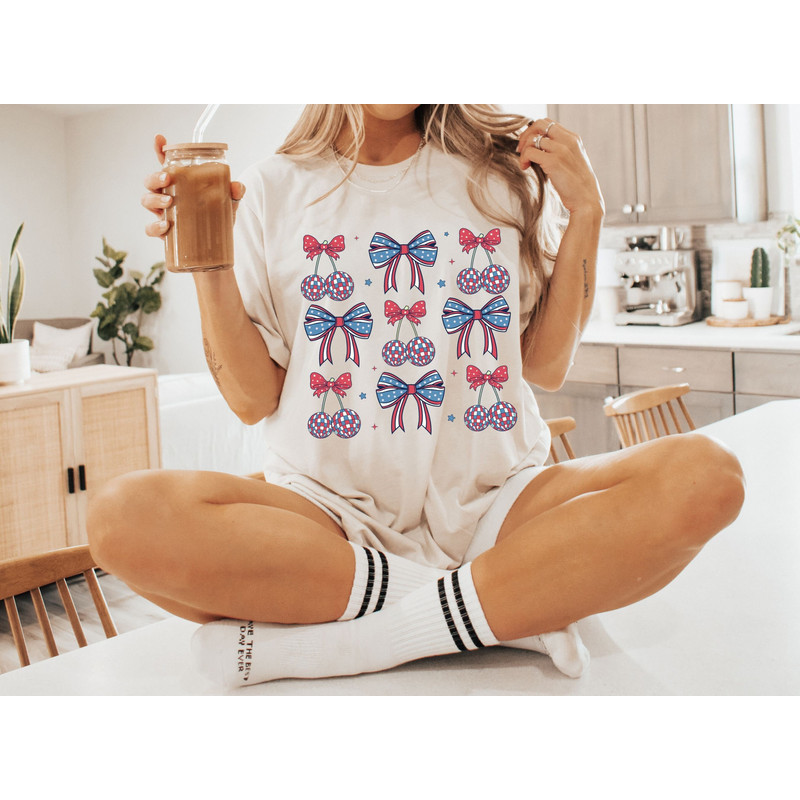 Coquette 4Th Of July Shirt, Bow Shirt, America Shirt, Retro 4Th Of July Shirt, Usa Graphic Tee, Summer Shirt.jpg