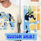 Custom Bluey Best Dad Ever Two Sides Shirt, Bluey Family Matching Shirt, Bluey Fathers Day 2024, Gift For Father.png