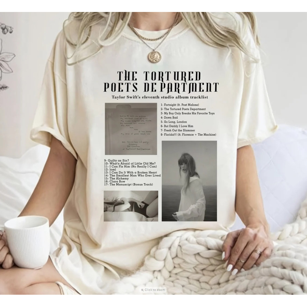 The Tortured Poets Department Tshirt , Tttpd Merch, Swift T-Shirt, The Era Tour 2024, Ttpd Swiftie T-Shirt.png