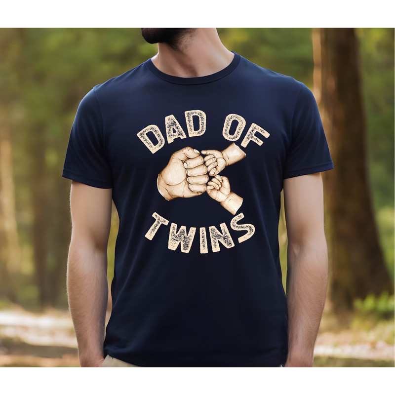 Dad Of Twins Shirt, Gift T-shirt for Twin Dad, Dad Shirt, Fathers Day Gift, Very Comfy Tee Sleep, Gift For Dad.jpg