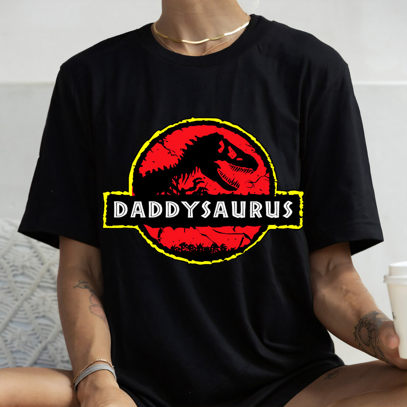 Daddysaurus Shirt, Dinosaur Dad Shirt, Funny Dad Gift, Vintage Dad, Fathers Day Shirt, Custom Dinosaur Dad Shirts.jpg