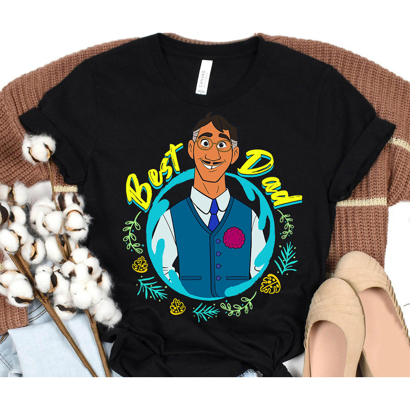 Disney Encanto Agustin Madrigal Best Dad Portrait T-Shirt, Fathers Day Tee, Disneyland Trip Gift, Disneyworld Shirt.jpg