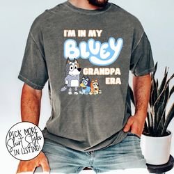 in my bluye grandpa shirt, bluye cool grandpa shirt, bandit cool grandpa club t-shirt, bluye tee, grandpa birthday