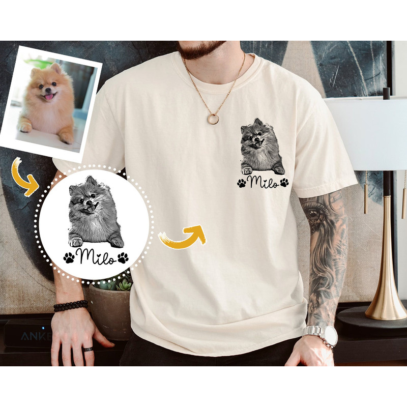 Personalized Dad Shirt with Dog Photo, Funny Dog Dad Shirt, Dog Lover Gifts, Dog Owner Gifts, Fathers Day Gift.jpg