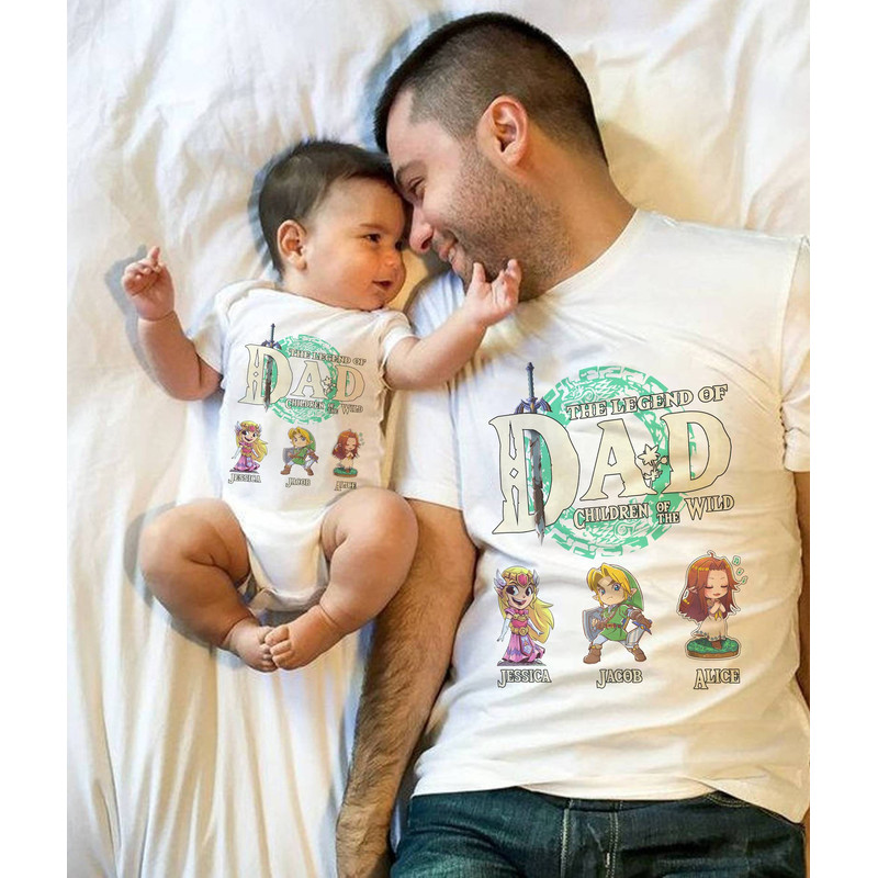 Personalized Dad, The Legend Of Dad Shirt, Zelda Dad Shirt, Legend Of Zelda Shirt, Zelda Link Shirt Gift For Dad.jpg