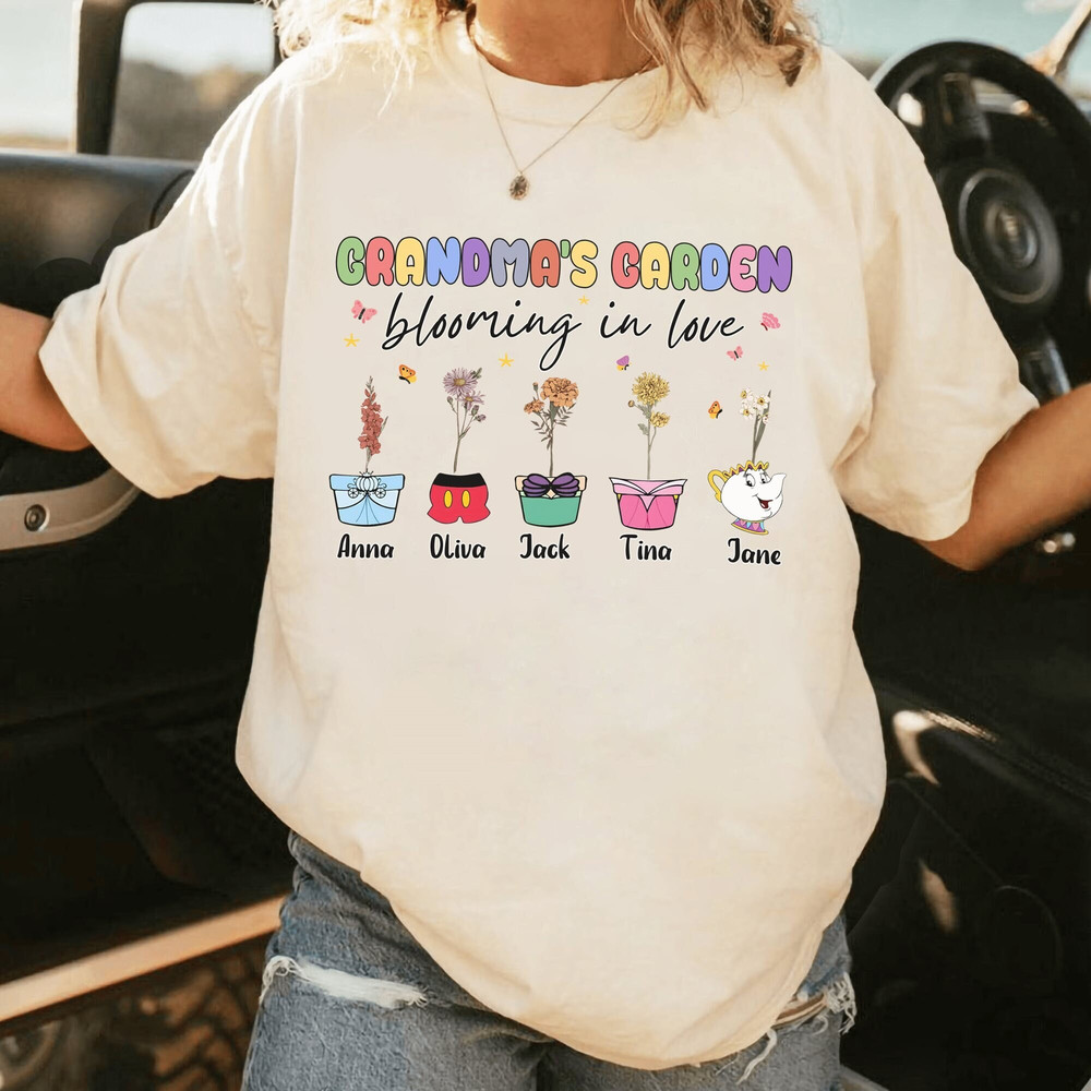 Personalized Disneyland Grandmas Garden Shirt, Custom Mamas Garden Birthflower Sweatshirt, Gift for Grandma, Mothers Day.jpg
