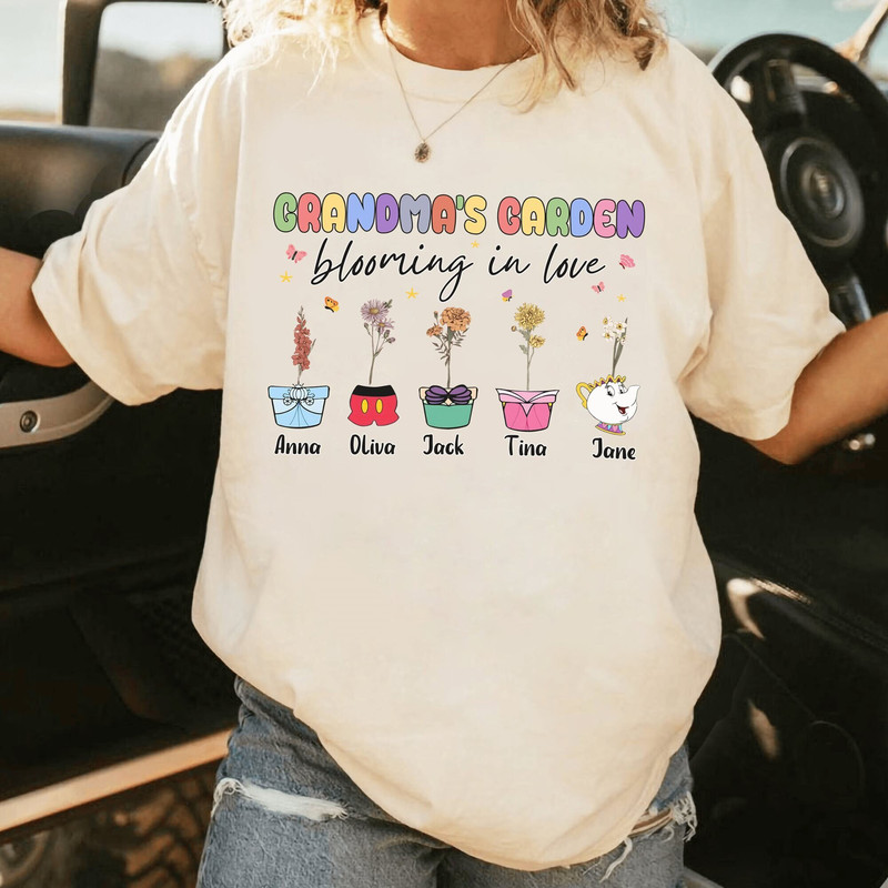 Personalized Disneyland Grandmas Garden Shirt, Custom Mamas Garden Birthflower Sweatshirt, Gift for Grandma, Mothers Day.jpg