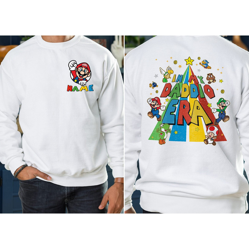 Personalized In My Daddio Era Shirt, Super Daddio Shirt, Super Mario Dad Shirt, Fathers Gift Video Games Shirt.jpg