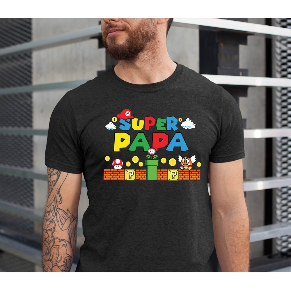 Super Papa Shirt, Super Hero Papa Shirts, Funny Papa Grandpa Shirts, Fathers Day Gift for Papa, Best Papa Gift.jpg