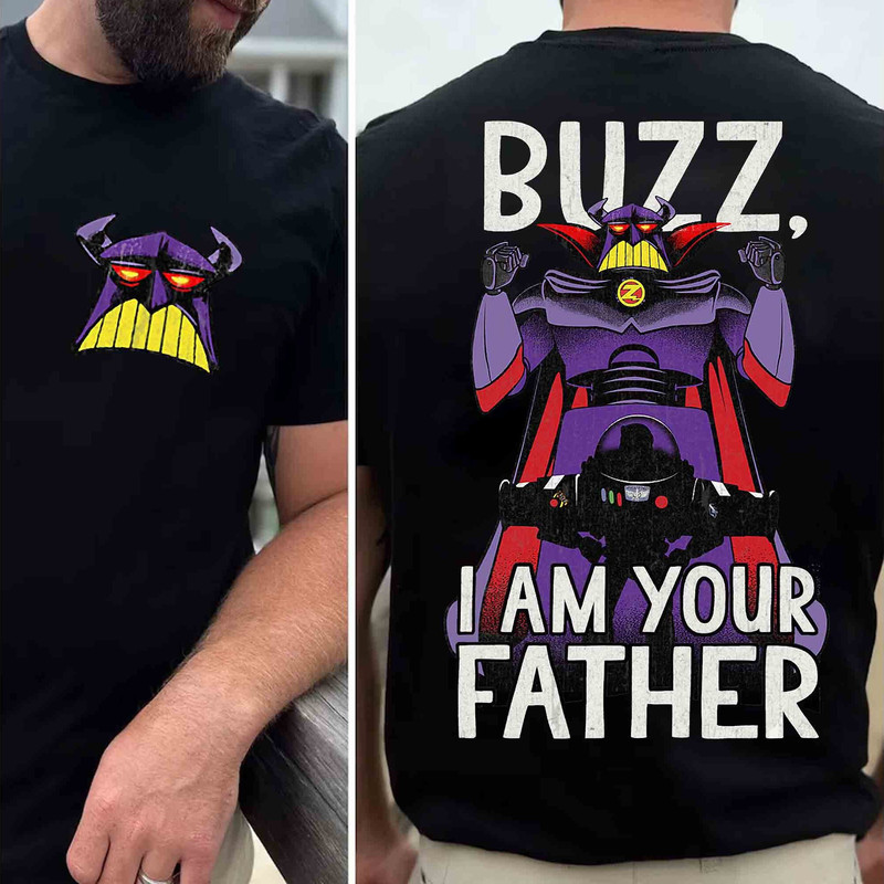 Two-Sided Vintage Zug and Buzz Lightyear I Am Your Father T-shirt, Disney Pixar Toy Story Tee, Dad Gift Idea, Dad Shirt.jpg