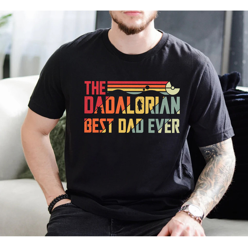 Vintage Star Wars The Dadalorian Best Dad Ever Shirt, Star Wars Dad Shirt, Fathers Day Tee, Birthday Gift Tee.jpg