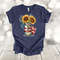 4th Of July, Independence Day, Flag Jars Filled With Sunflowers, Summer Flowers, Premium Soft Tee, Plus Sizes Available 3x, 4x.jpg
