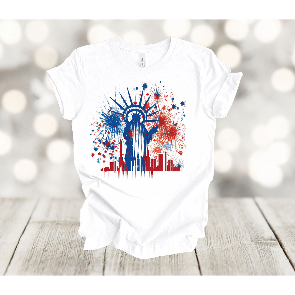 Independence Day Shirt, Fireworks, Liberty, American Shirt, July 4th Shirt, Premium Soft Unisex Tee, Plus Size 2x, 3x, 4x Available.jpg